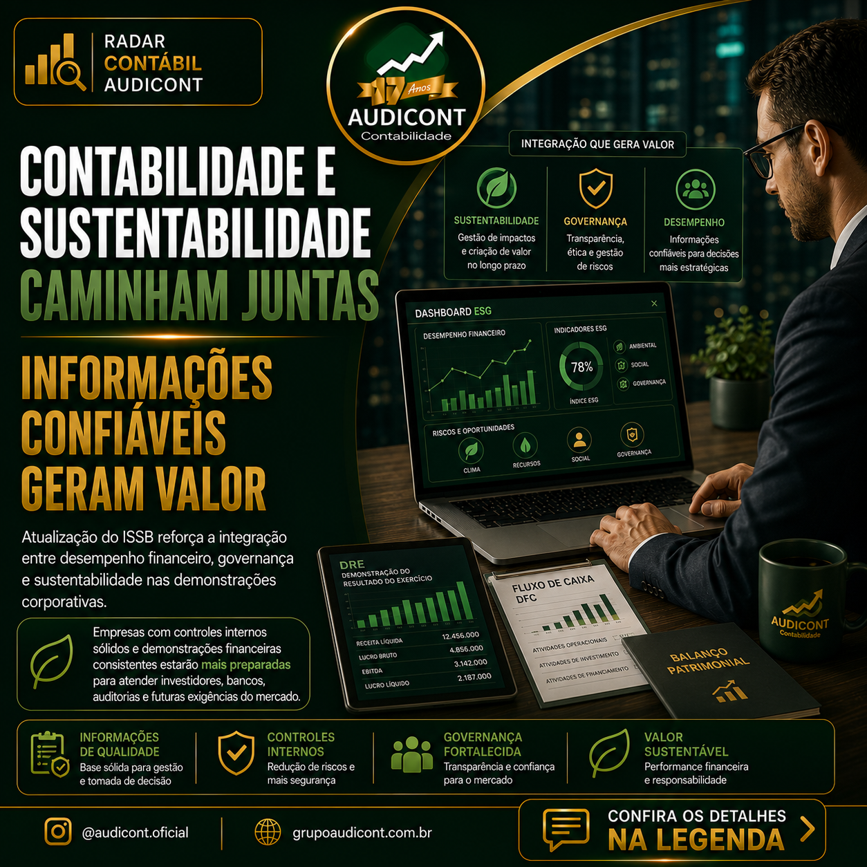 📊 ISSB reforça a integração entre contabilidade, governança e sustentabilidade