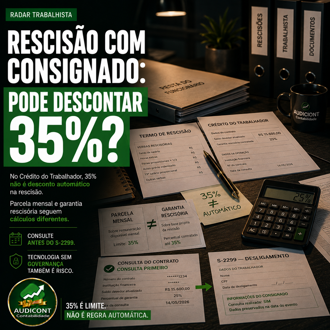 💳 Crédito do Trabalhador na rescisão: empresa precisa consultar o contrato antes do desligamento