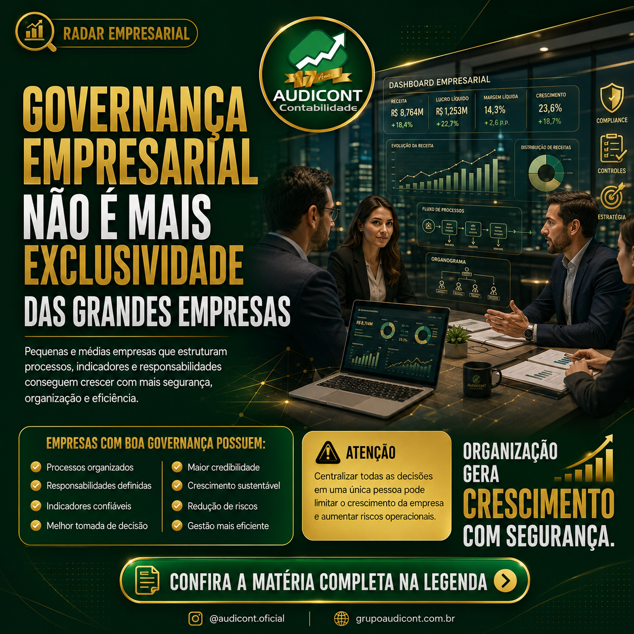 🏢 Governança empresarial: um diferencial estratégico para o crescimento das PMEs