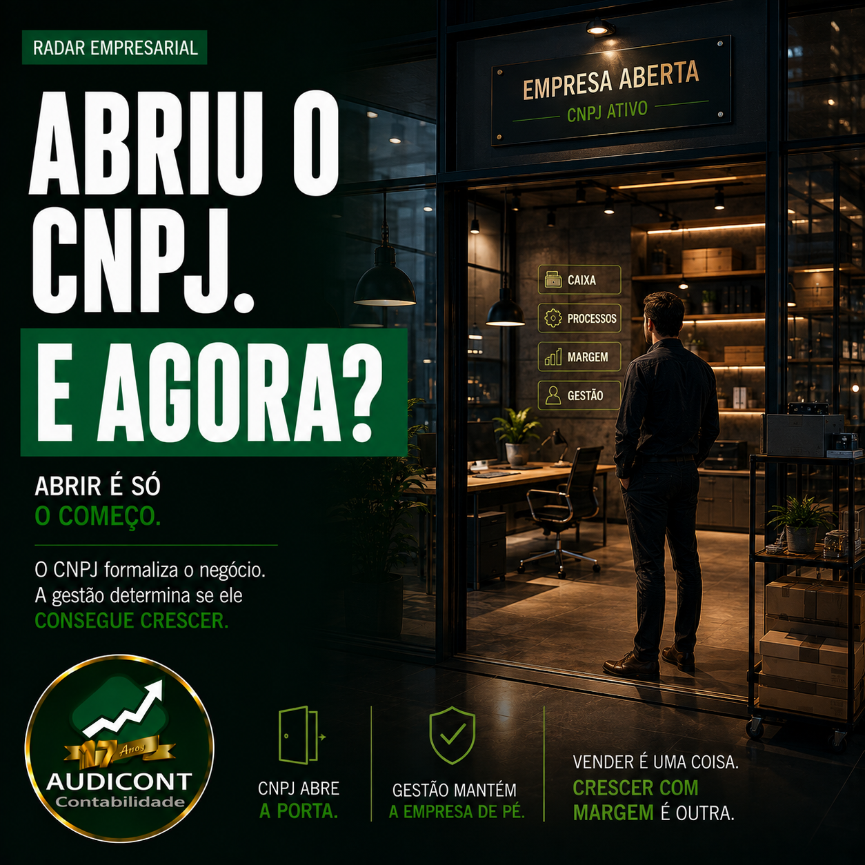 Abrir uma empresa é só o começo: como estruturar o negócio para crescer