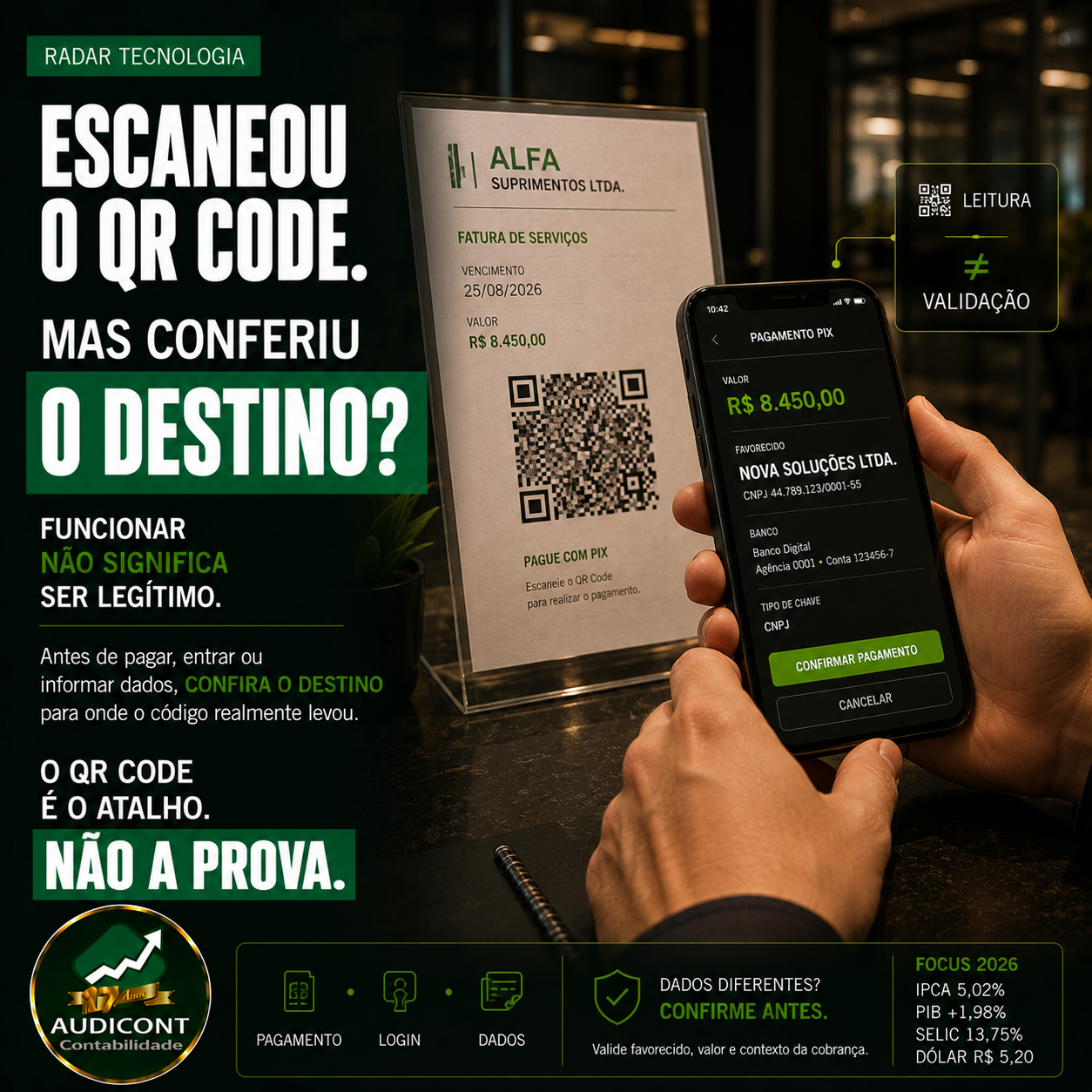 QR Code falso: como evitar golpes e pagamentos indevidos na empresa
