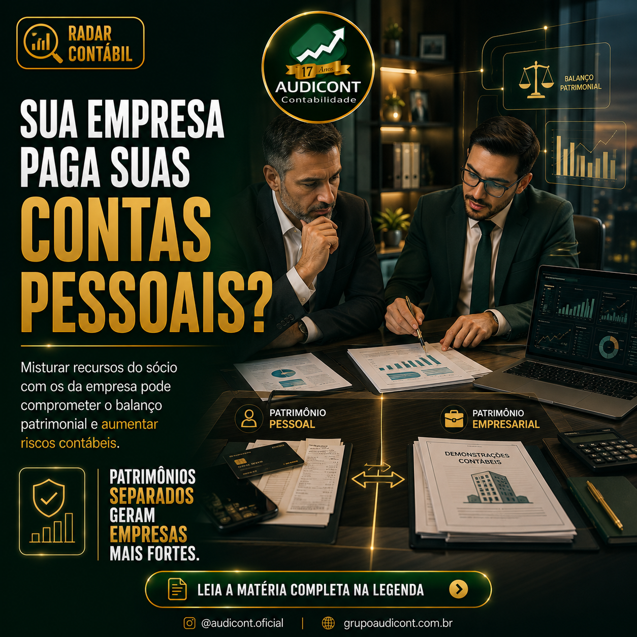 👥 Conta corrente de sócios: erros que distorcem o balanço e aumentam os riscos da empresa