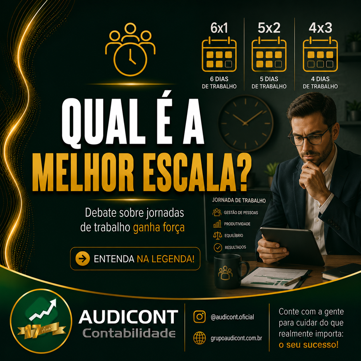 ⏰ QUAL É A MELHOR ESCALA?