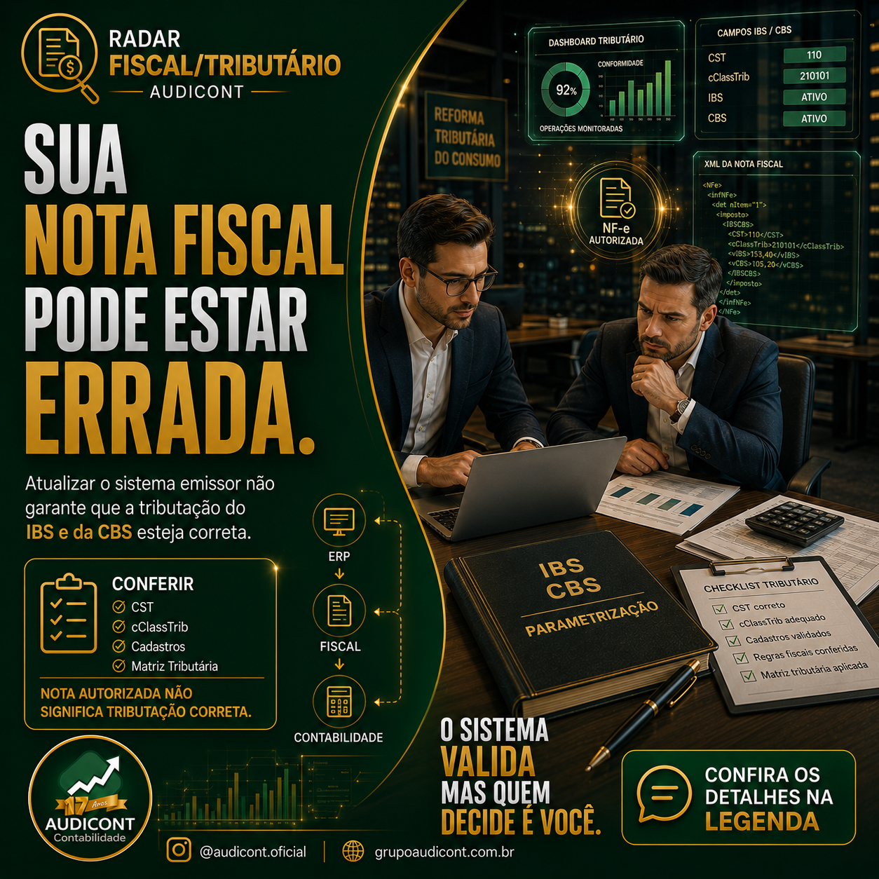 📑 IBS e CBS na nota fiscal: sistema atualizado não evita erros fiscais
