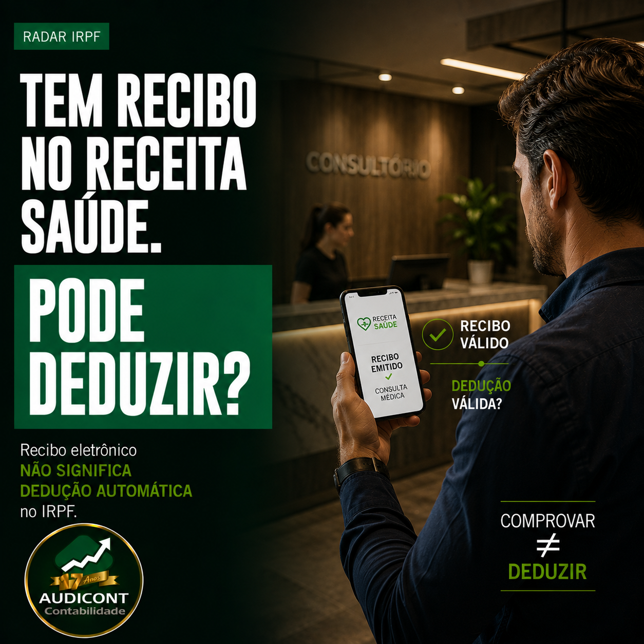 Receita Saúde garante dedução no IRPF? Entenda as regras