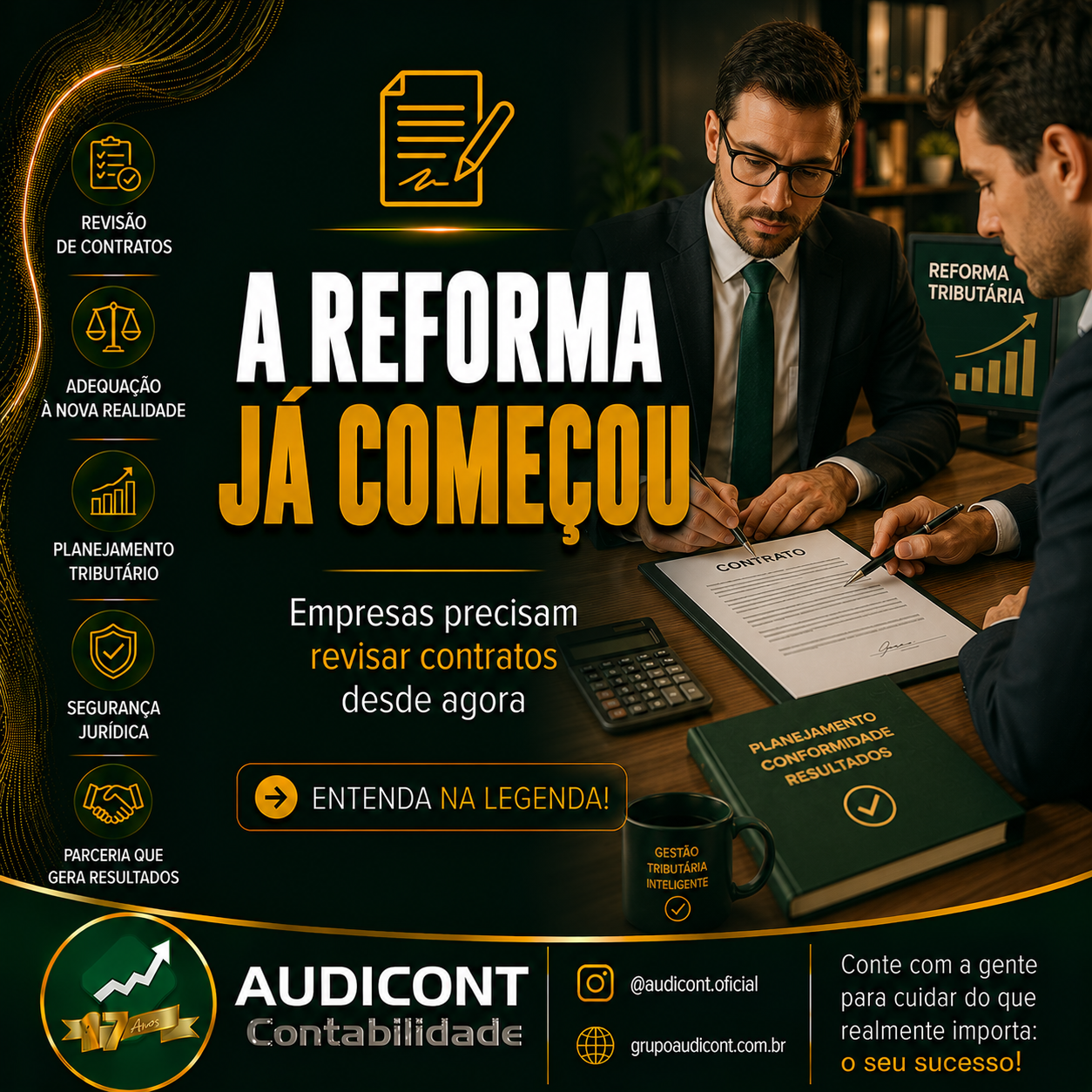 📑 A REFORMA JÁ COMEÇOU