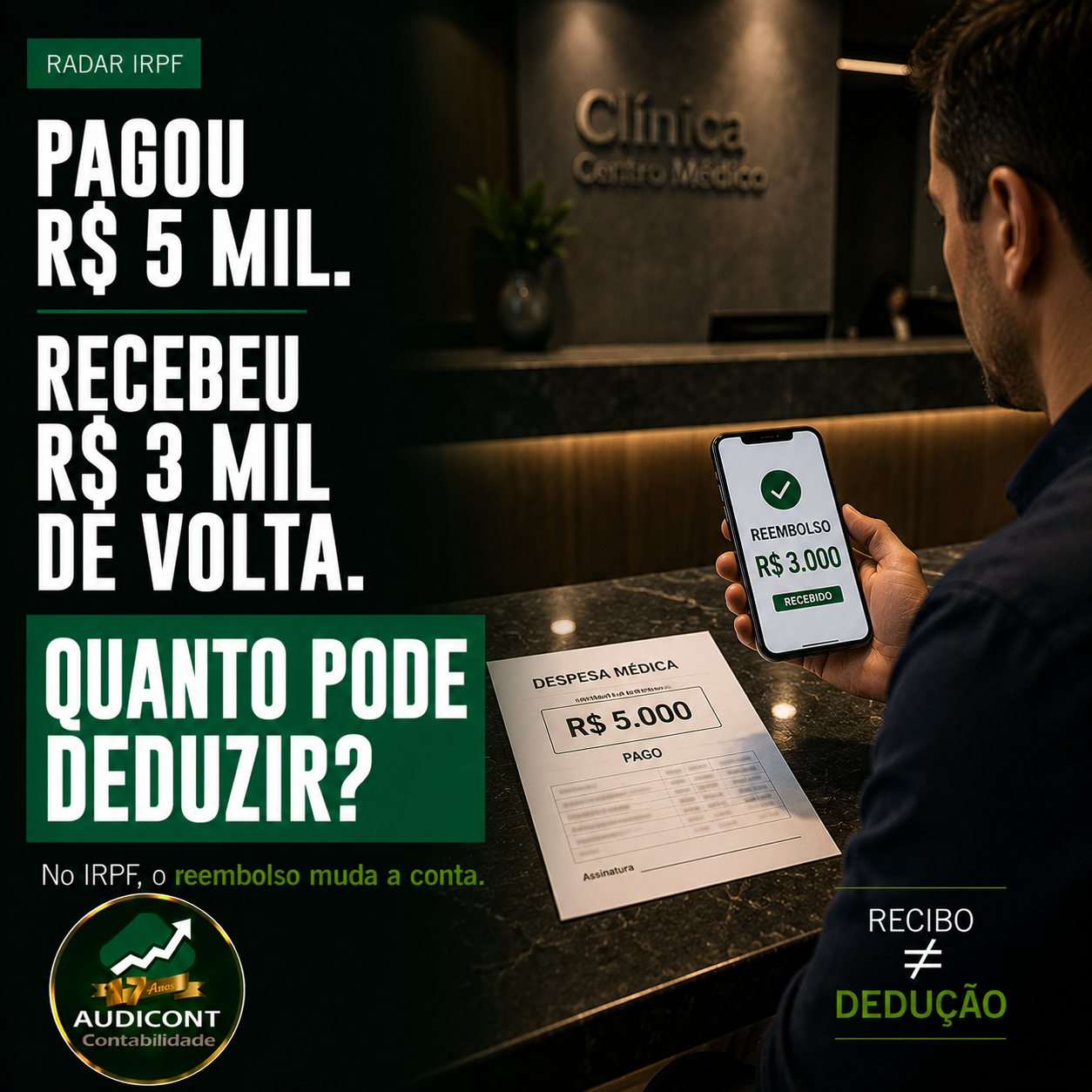 Reembolso médico no IRPF: quanto realmente pode ser deduzido