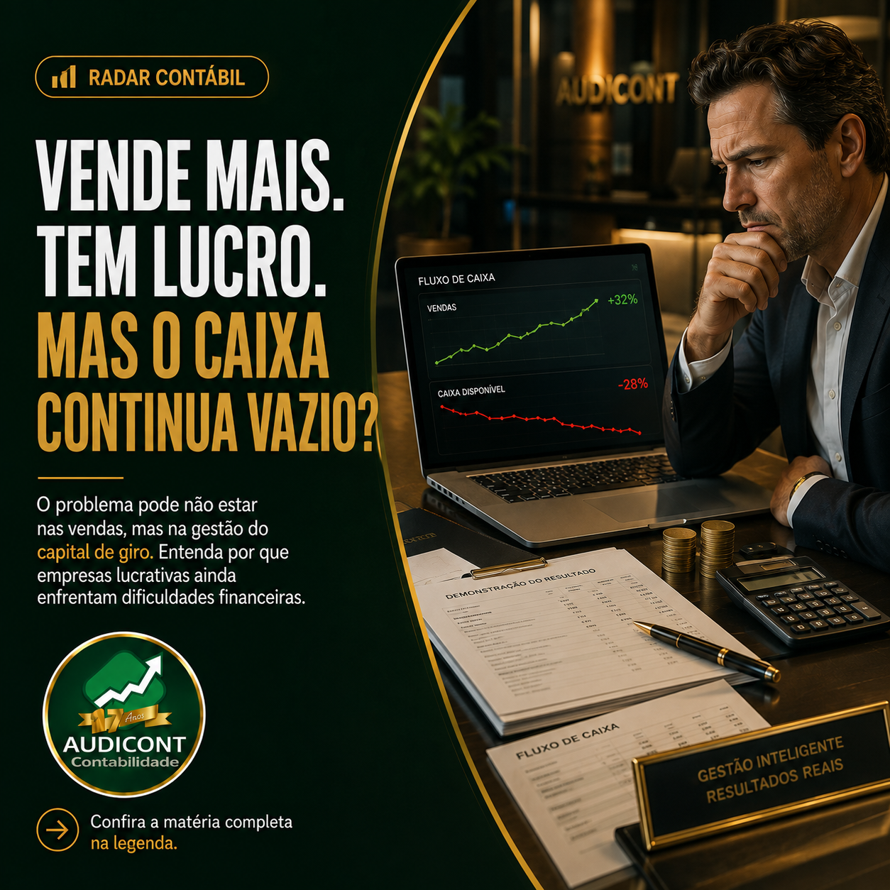 📊 Empresa dá lucro, mas vive sem dinheiro? Como o capital de giro afeta o caixa
