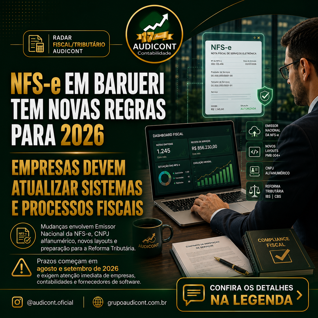 🚨 NFS-e em Barueri terá novas regras a partir de 2026