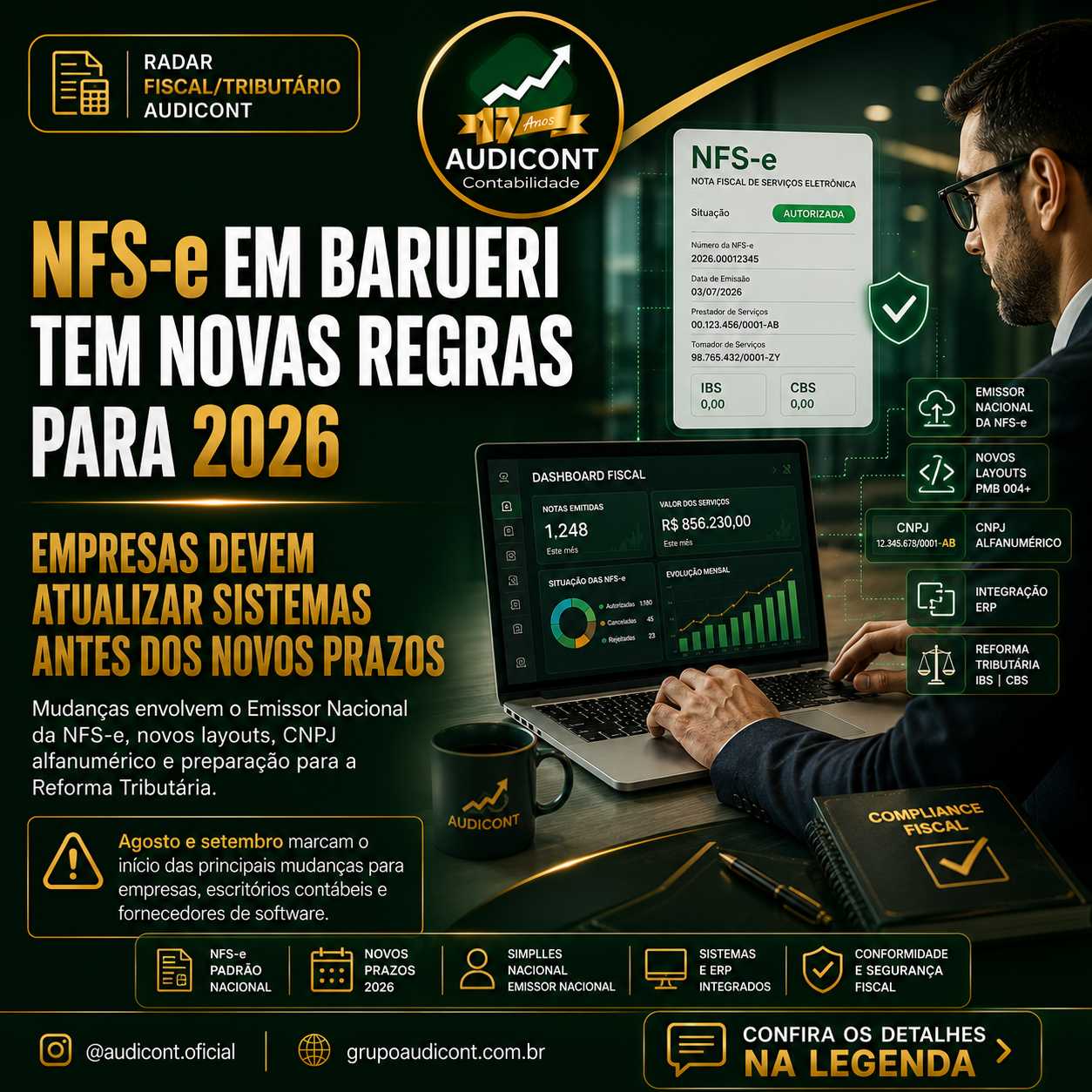 A NFS-e passa por importantes mudanças em 2026