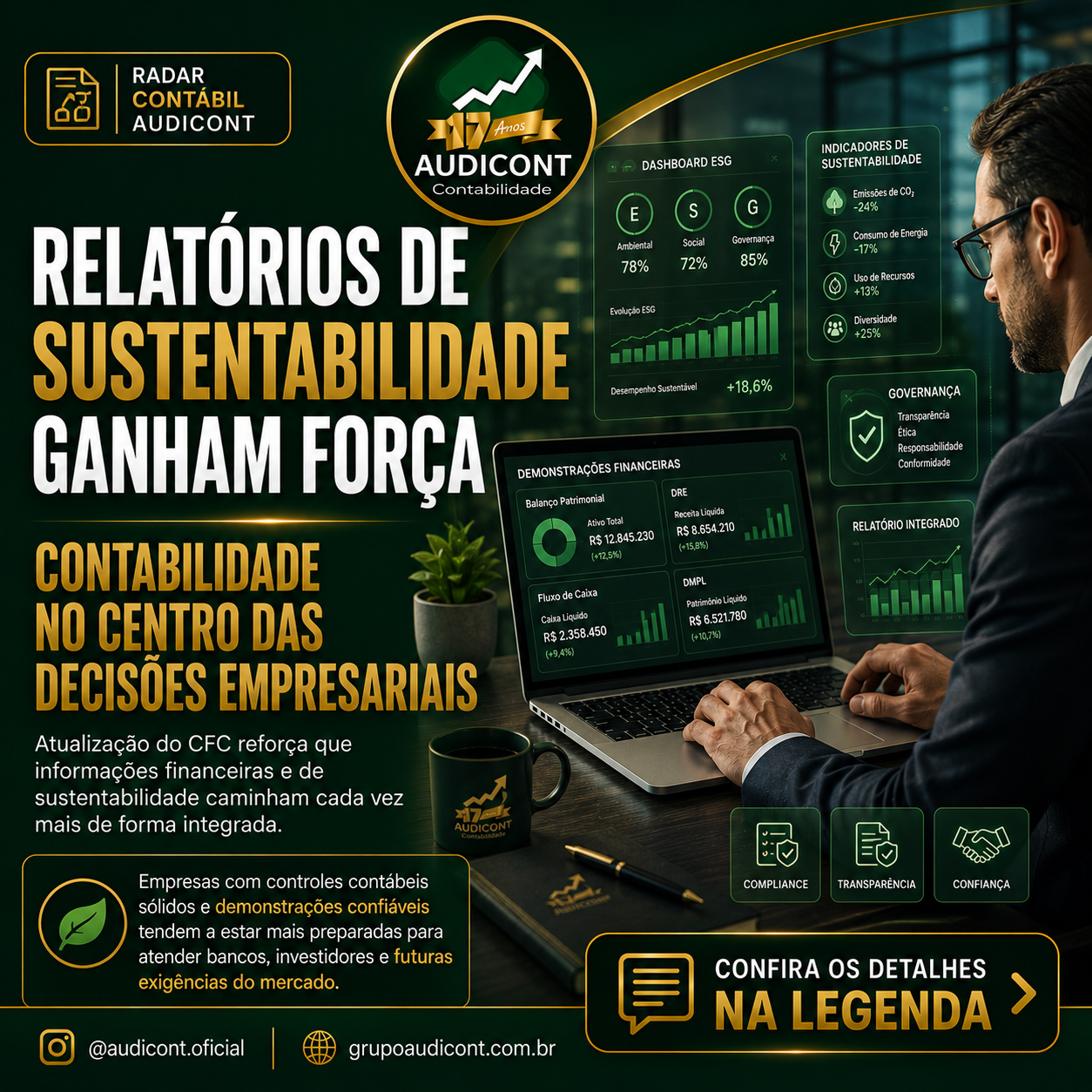 A sustentabilidade deixou de ser apenas uma tendência e passou a fazer parte da estratégia das empresas.