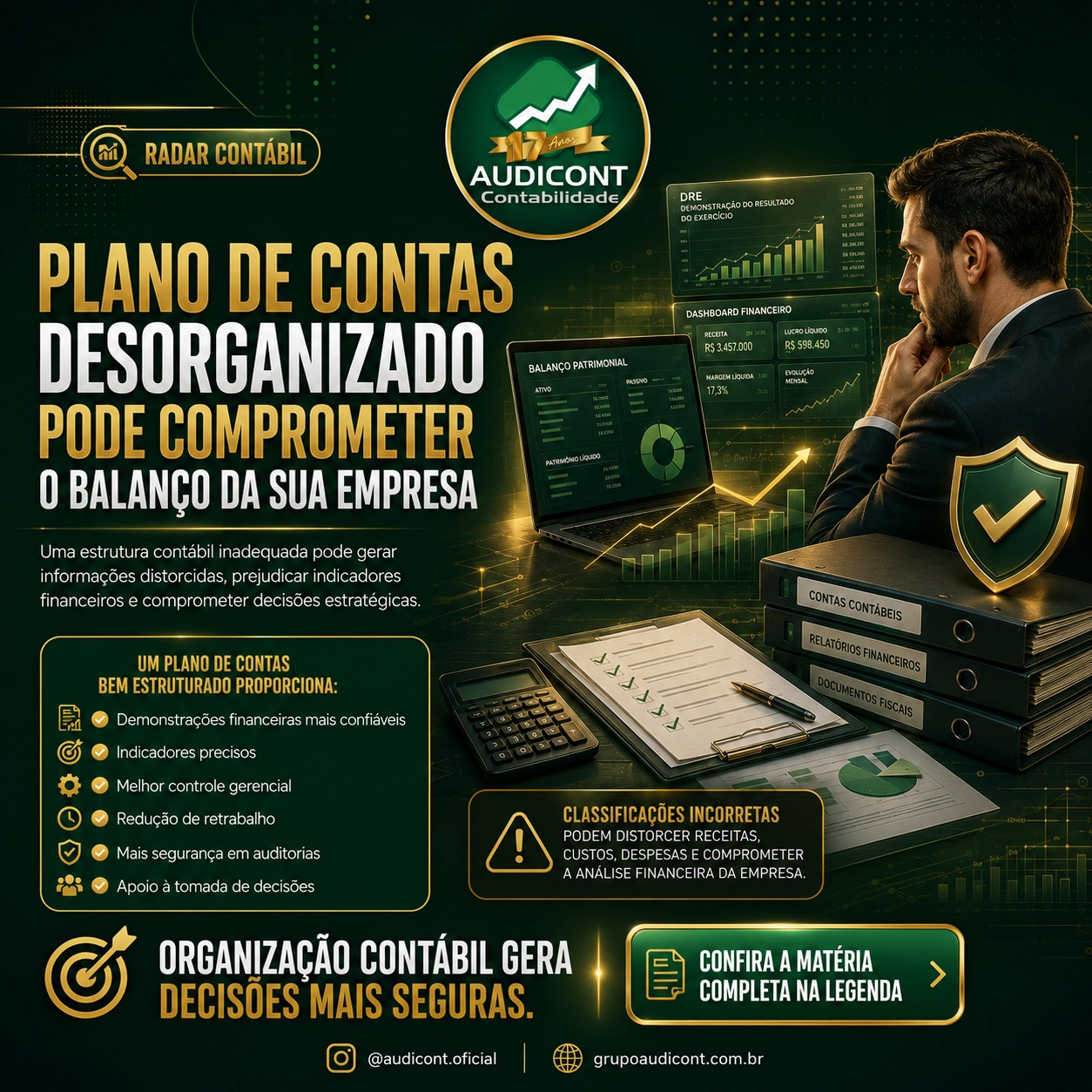 📊 Plano de contas desorganizado compromete balanço, indicadores e decisões da empresa