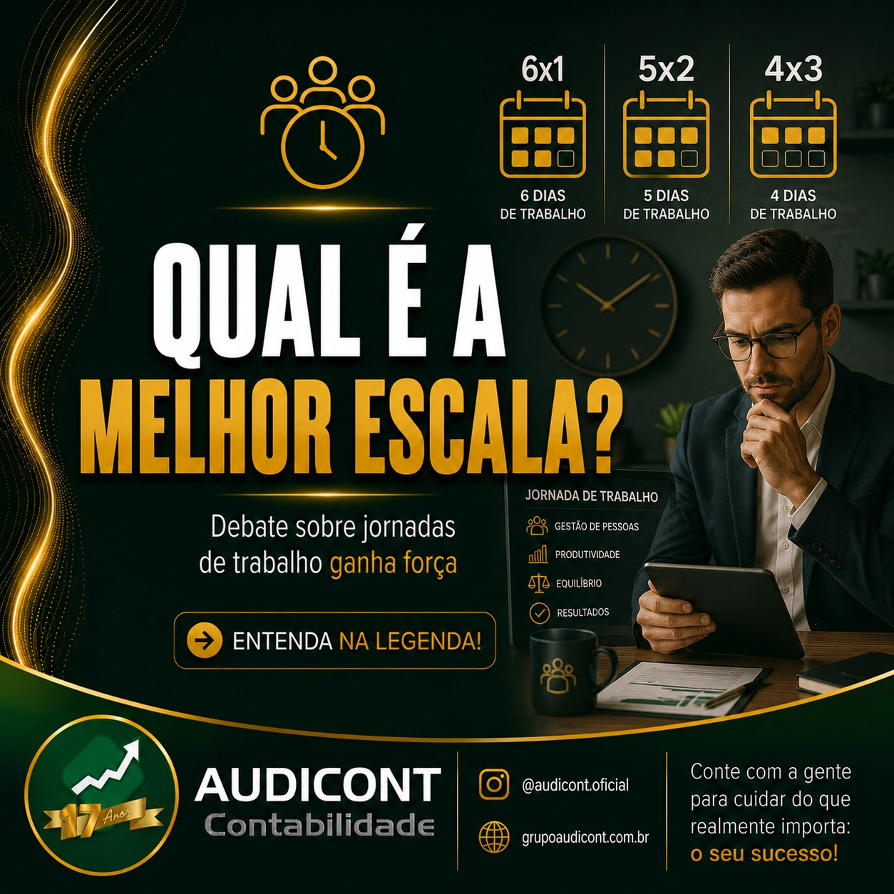 ⏰ QUAL É A MELHOR ESCALA?