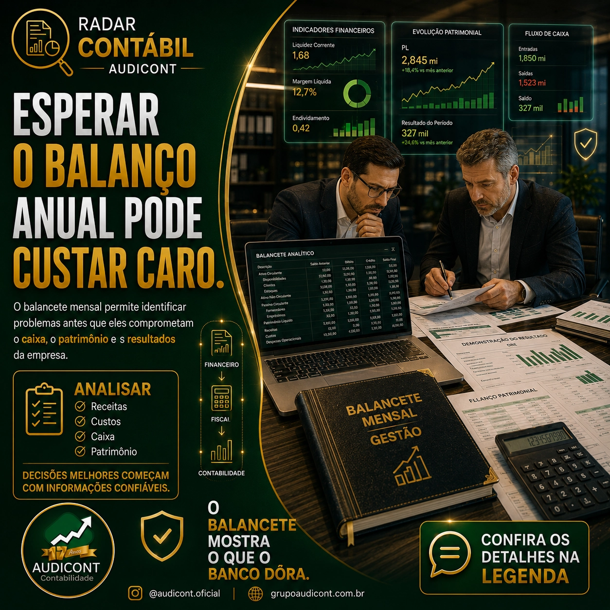 📊 Esperar o balanço anual pode custar caro: como o balancete mensal antecipa problemas na empresa