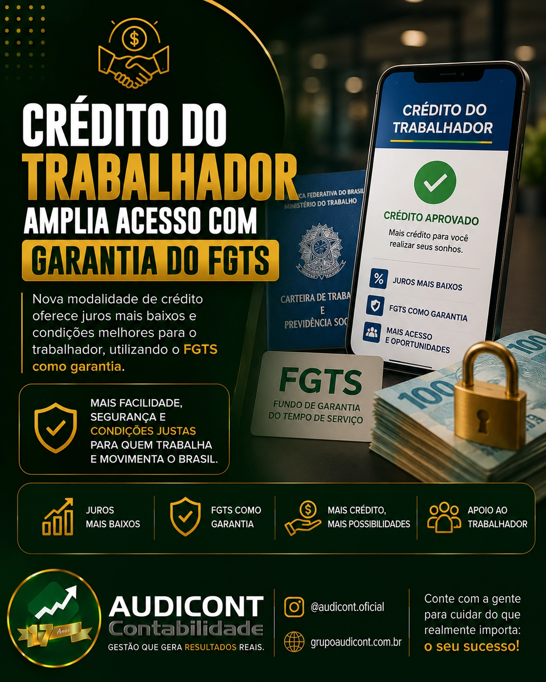 💳📈 Crédito do Trabalhador amplia acesso com garantia do FGTS