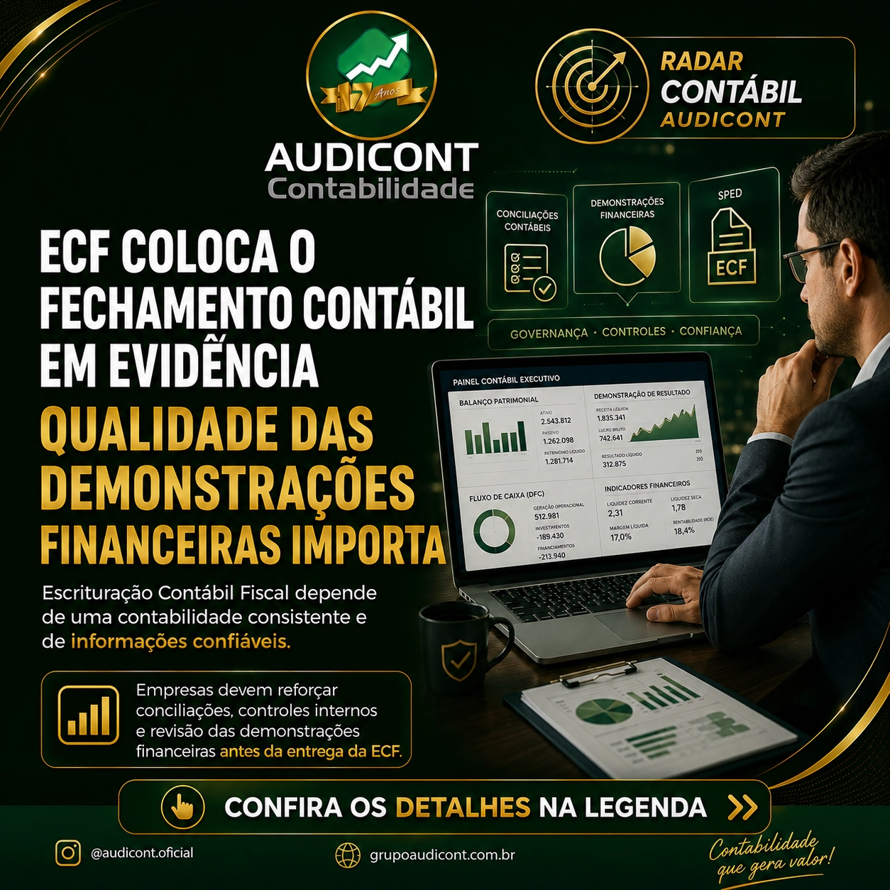 📊 ECF coloca o fechamento contábil em evidência: qualidade das demonstrações financeiras é fundamental