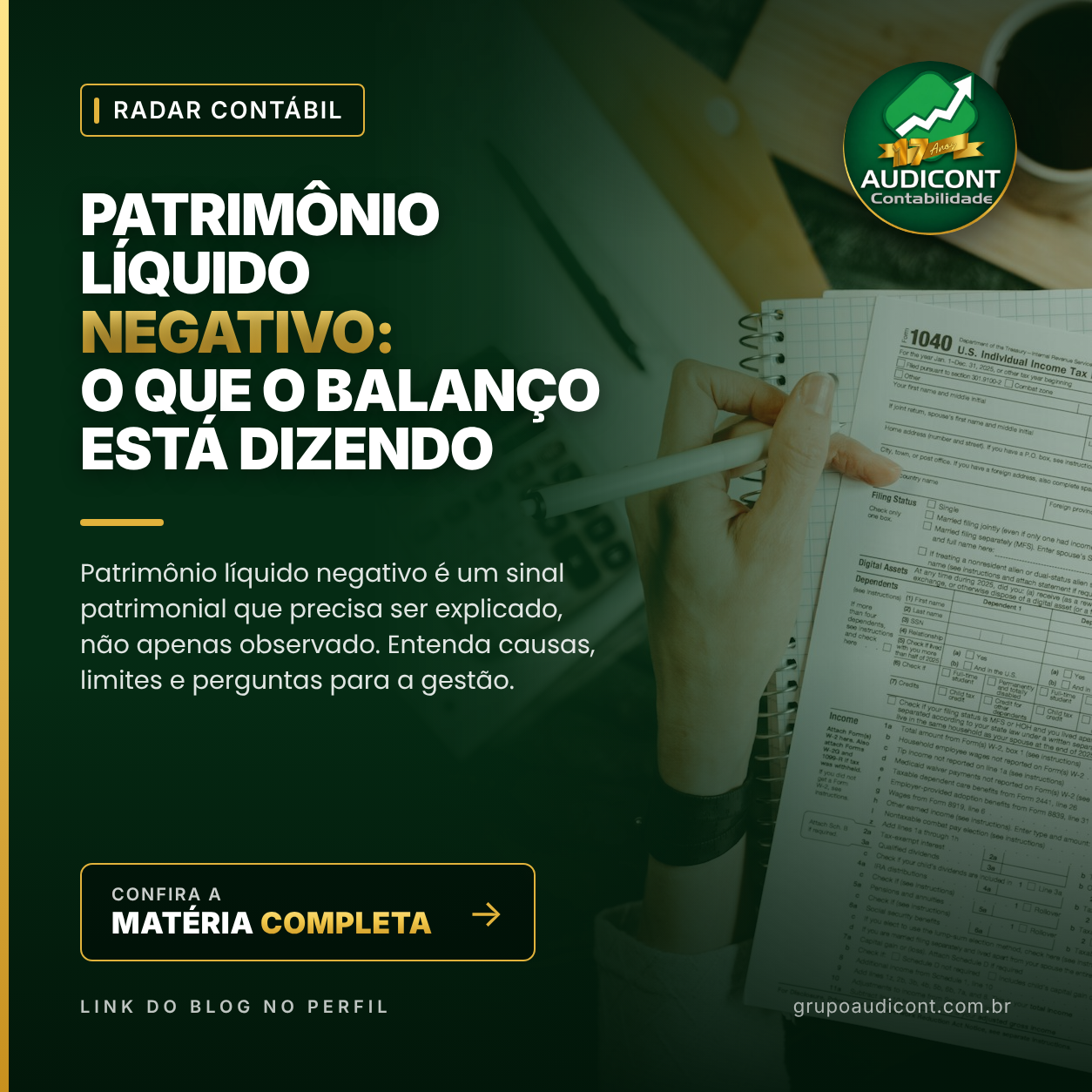 Patrimônio líquido negativo: o que o balanço está dizendo