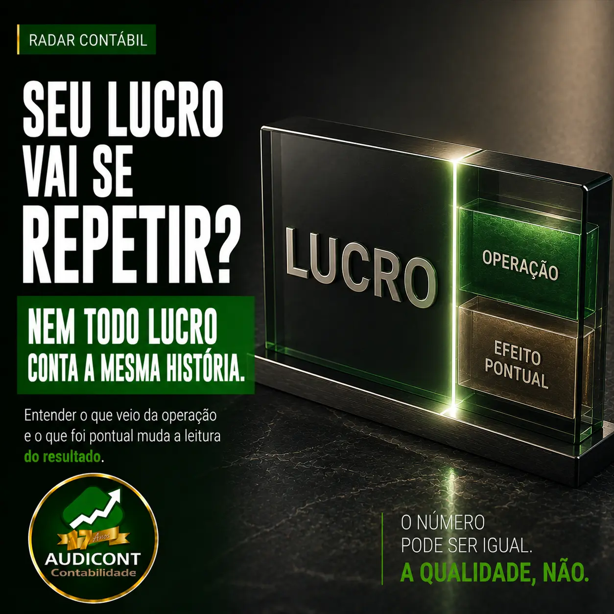 Qualidade do lucro: recorrente ou não recorrente?