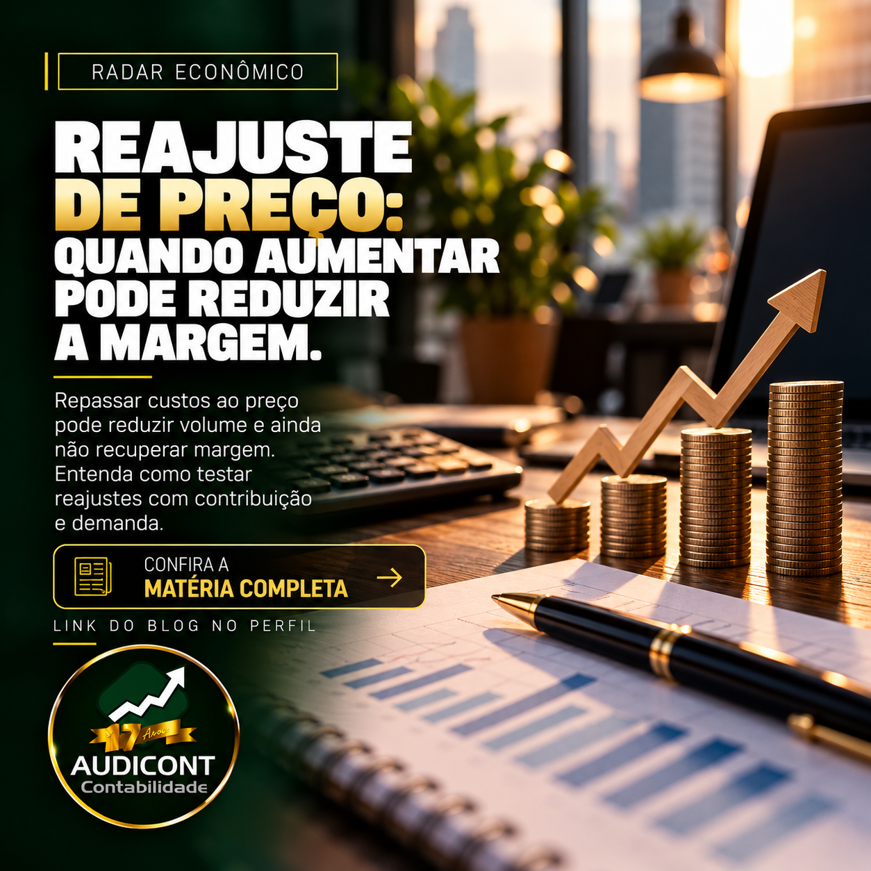 Inflação e margem: quando reajustar preço não basta