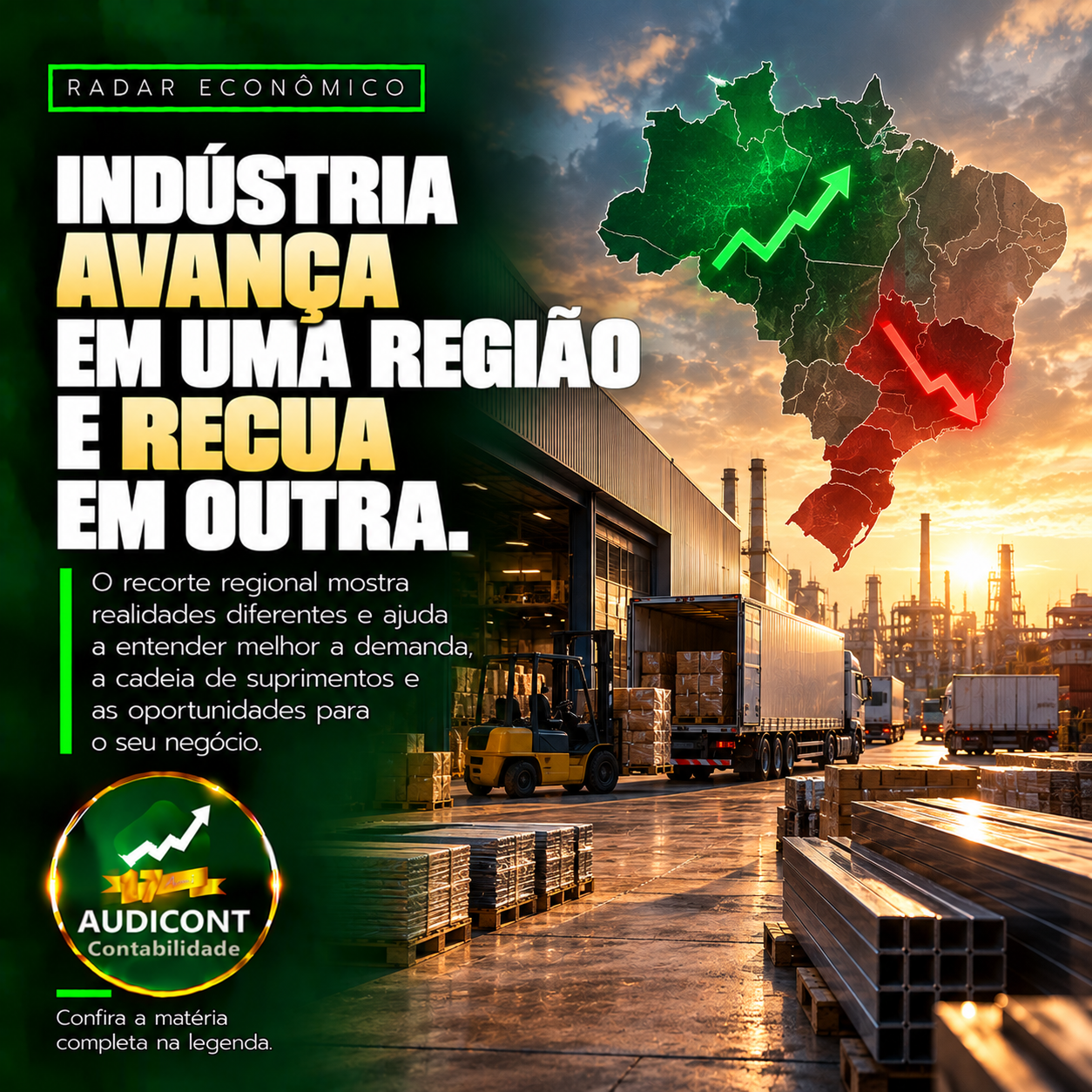 Indústria regional: onde a atividade ganha força