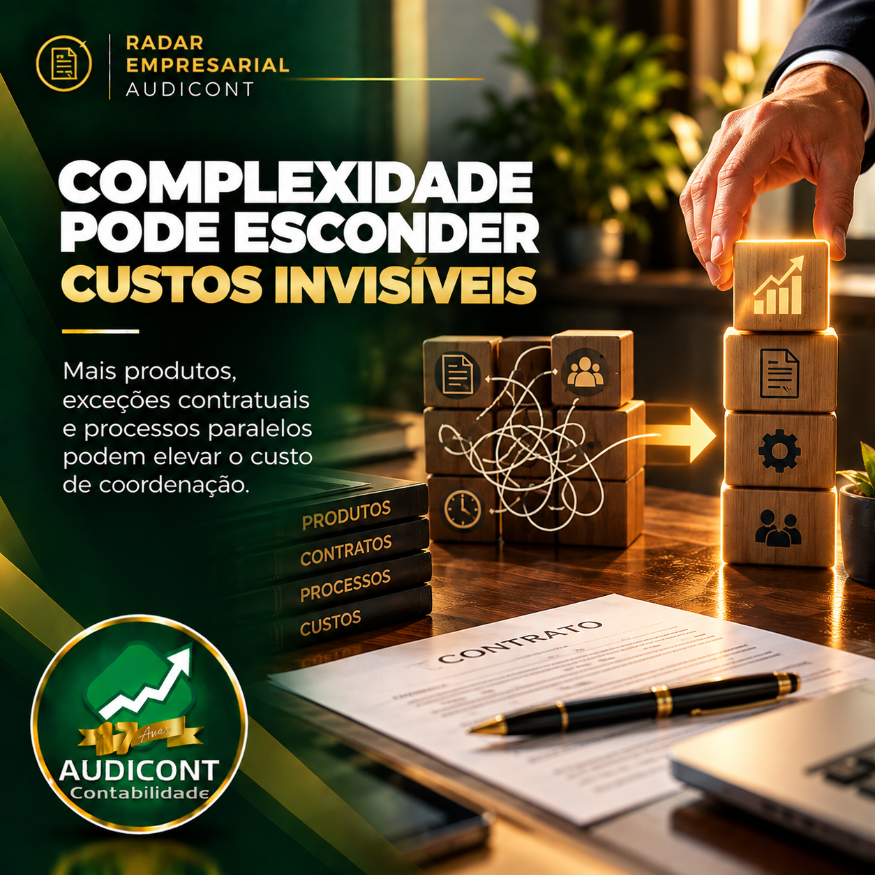 Custo da complexidade: quando crescer reduz eficiência