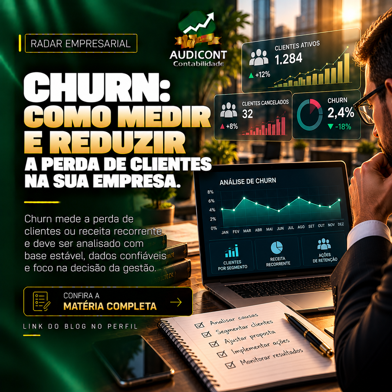 Churn de clientes: quanto custa perder recorrência?