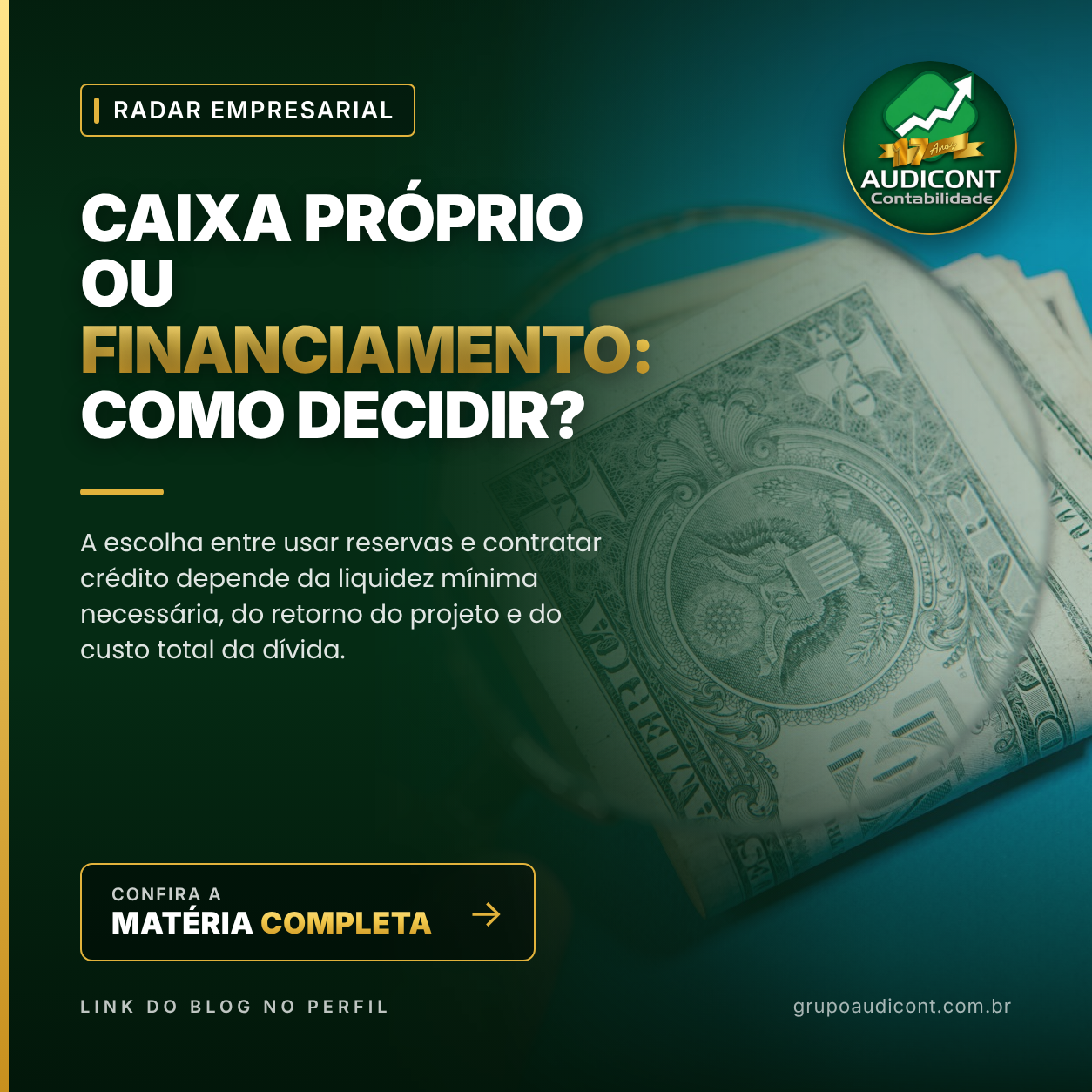 Caixa próprio ou financiamento: como decidir?