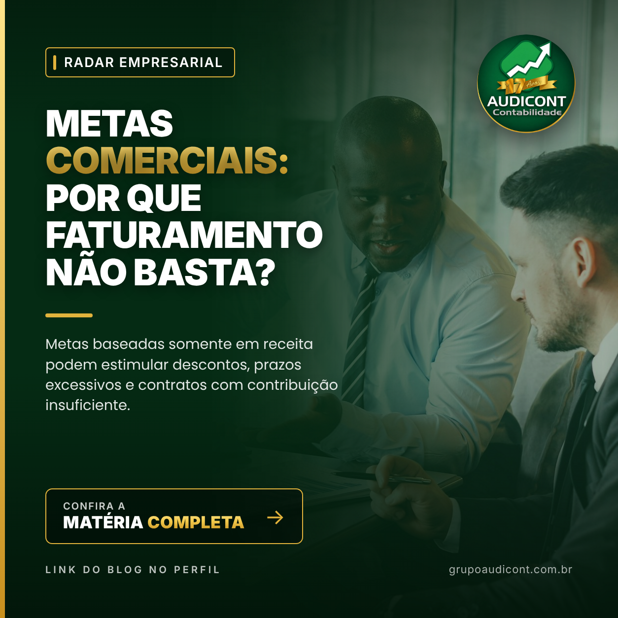 Metas comerciais: por que faturamento não basta?
