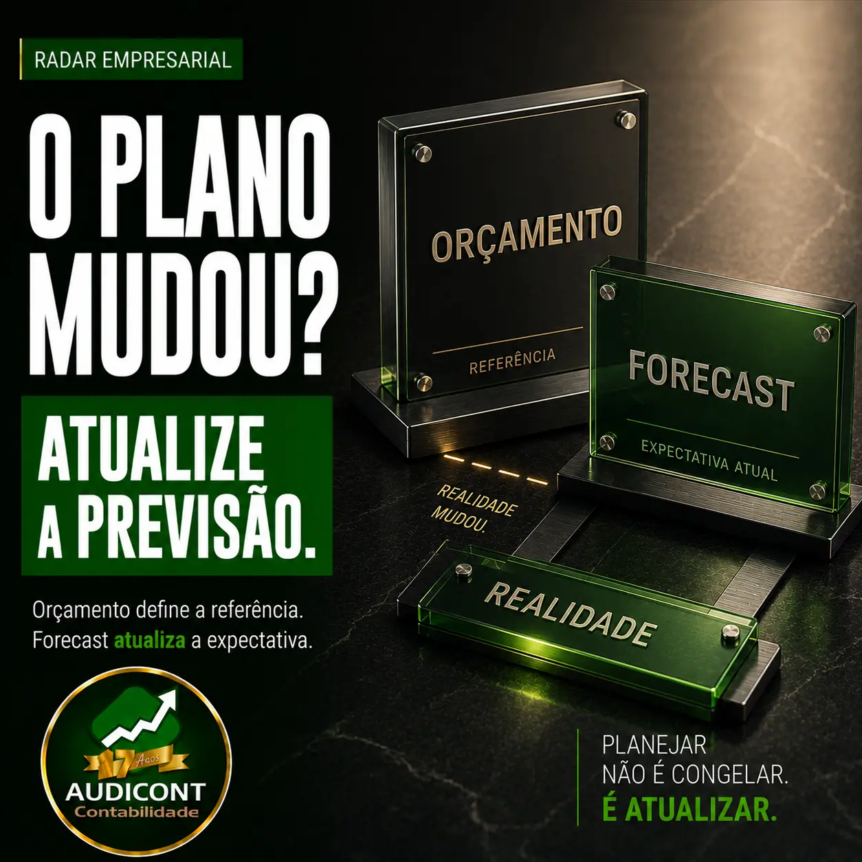 Orçamento empresarial e forecast: como atualizar o plano sem perder a estratégia
