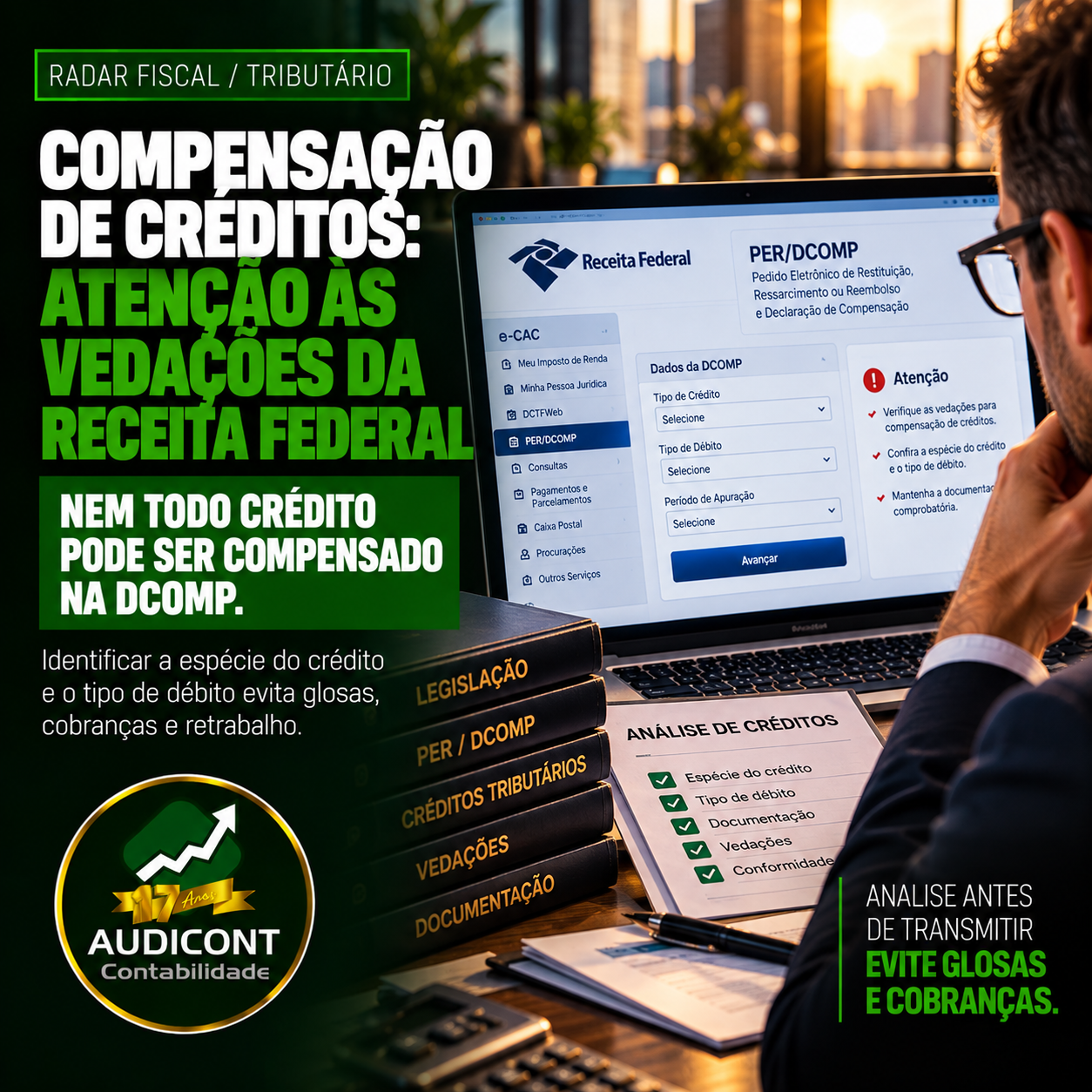 PER/DCOMP: créditos que não podem ser compensados
