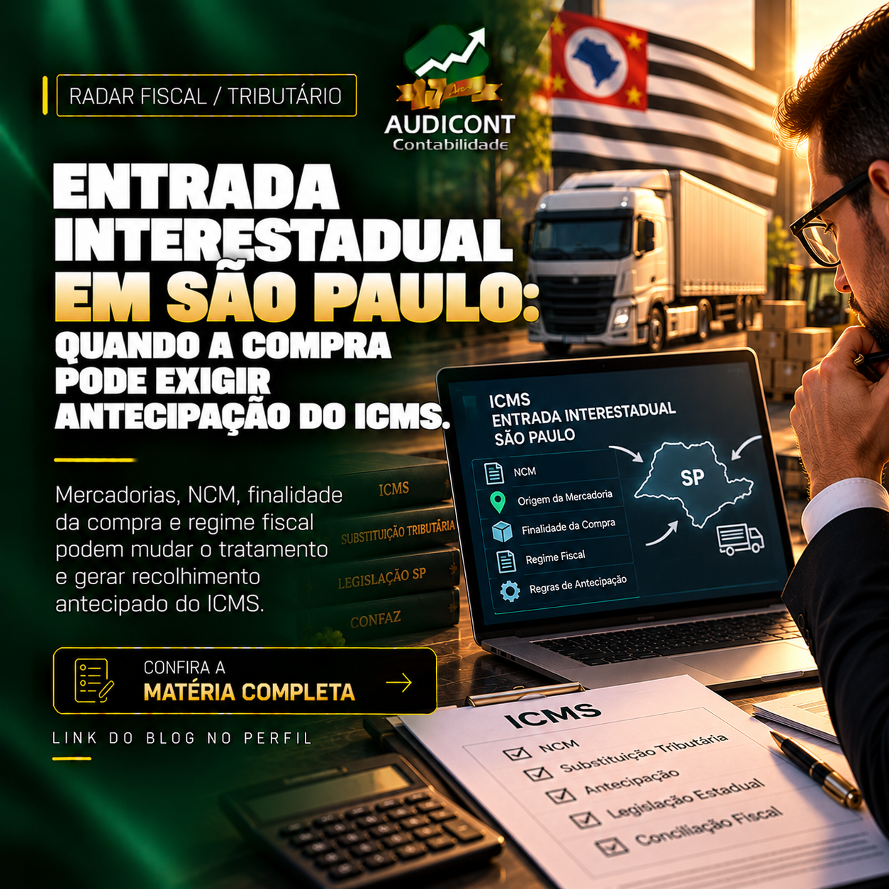Antecipação de ICMS: compra interestadual pode gerar guia