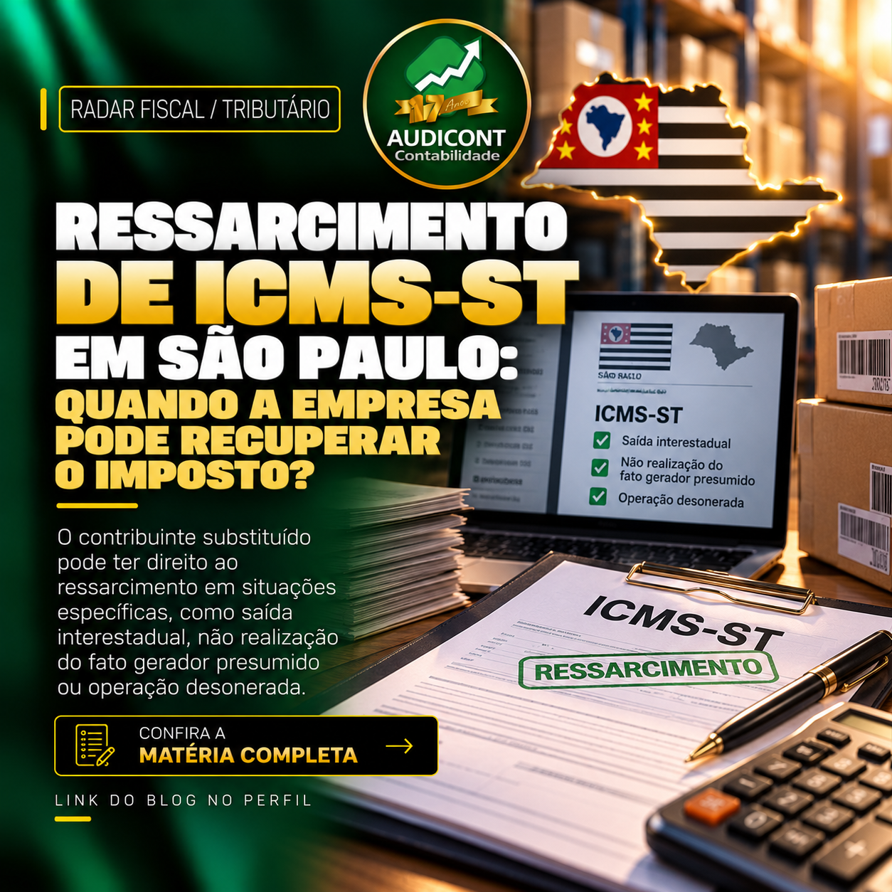 ICMS-ST: quando cabe ressarcimento do imposto