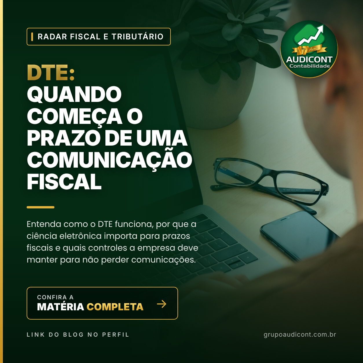 DTE: quando começa o prazo de uma comunicação fiscal