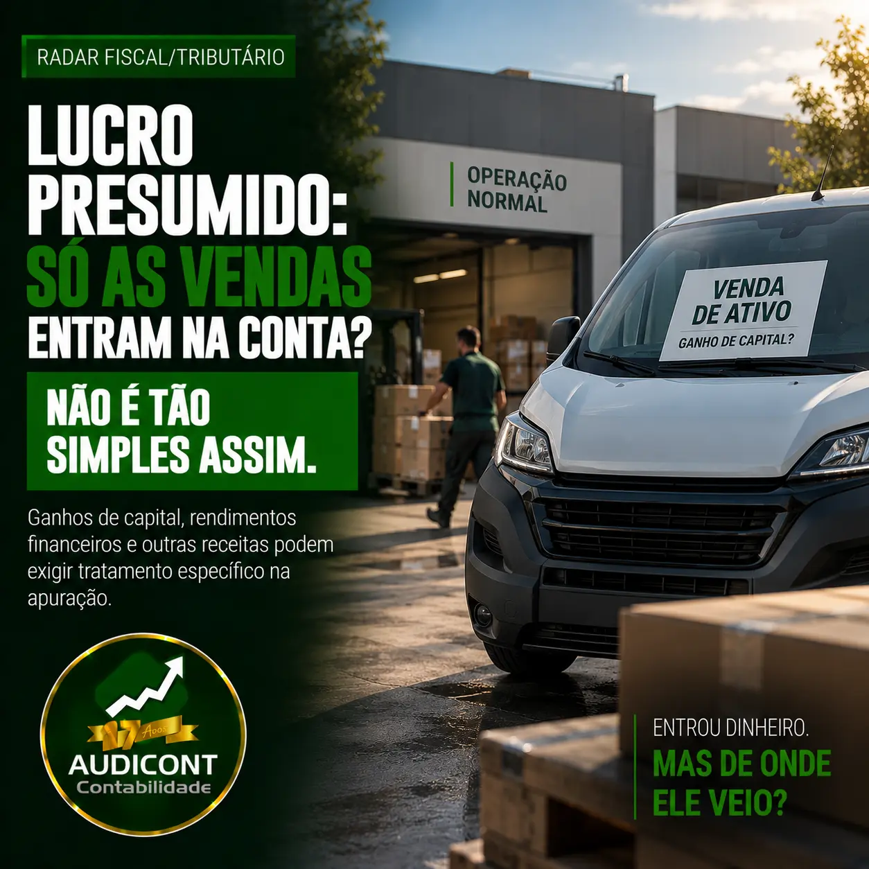 Lucro Presumido: o que entra na base além das vendas