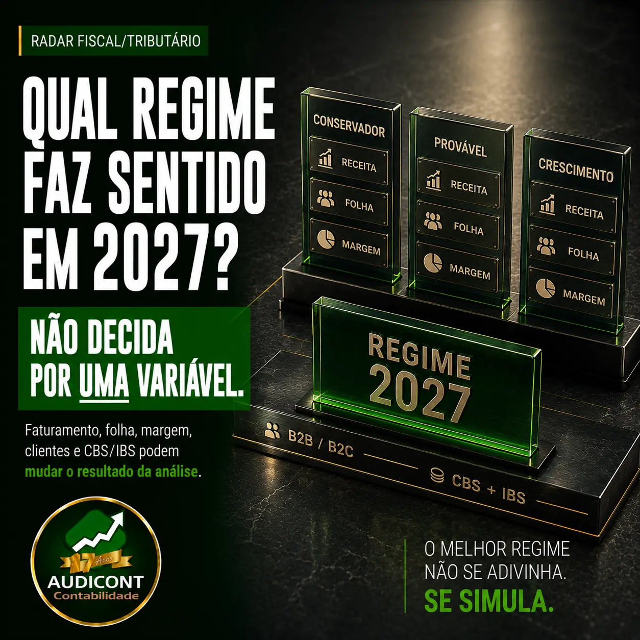 Escolha do regime tributário para 2027: o que a empresa precisa simular antes de decidir