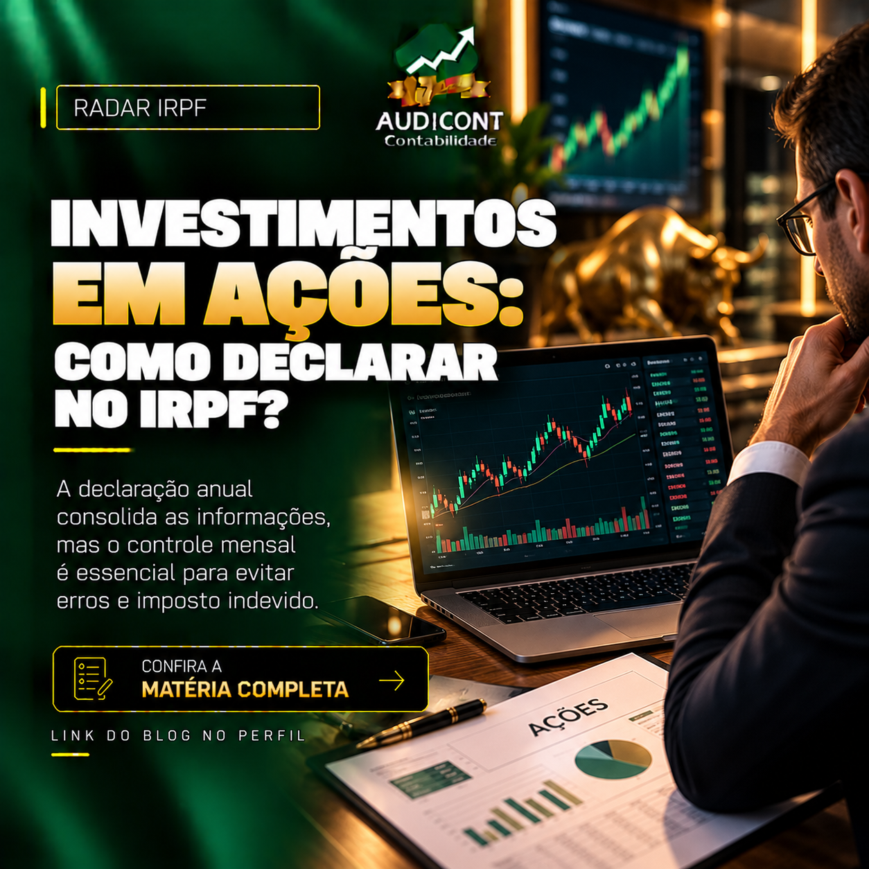 Ações no IRPF: lucro, prejuízo e compensação