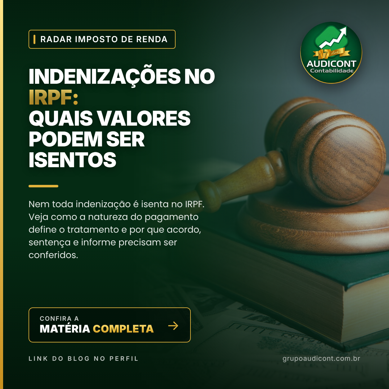 Indenizações no IRPF: quais valores podem ser isentos