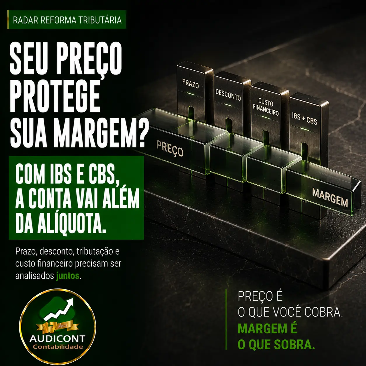 Preço de venda com IBS e CBS: como proteger a margem