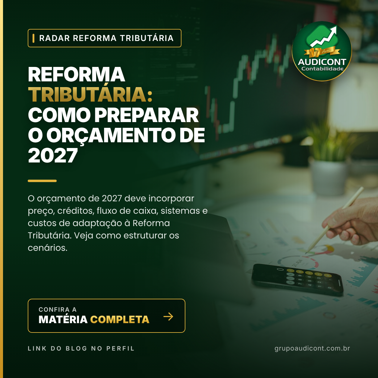 Reforma Tributária: como preparar o orçamento de 2027