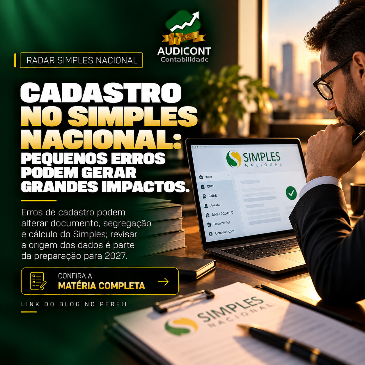 Simples 2027: erros cadastrais podem virar erro tributário