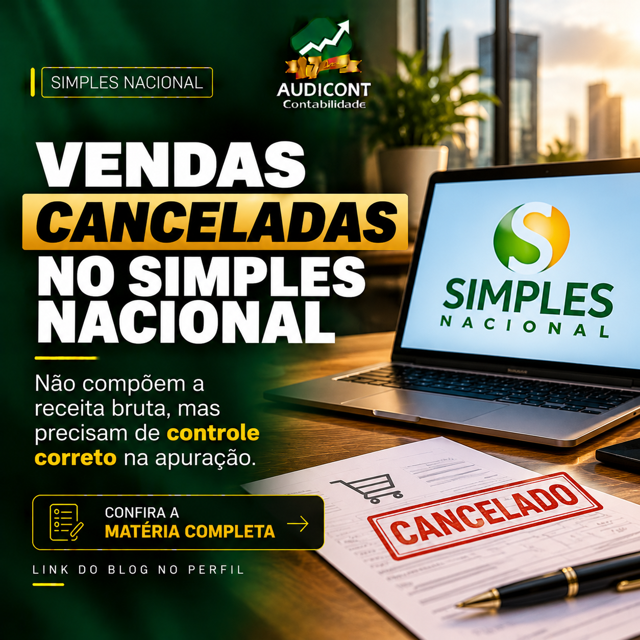 Simples 2027: vendas canceladas exigem controle fiscal