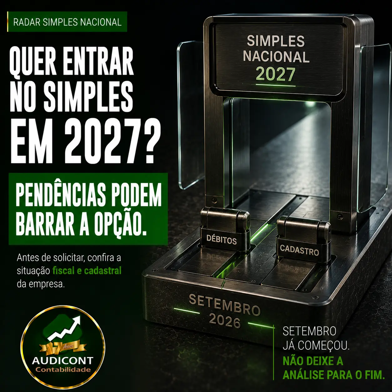 Simples Nacional 2027: pendências podem barrar a opção