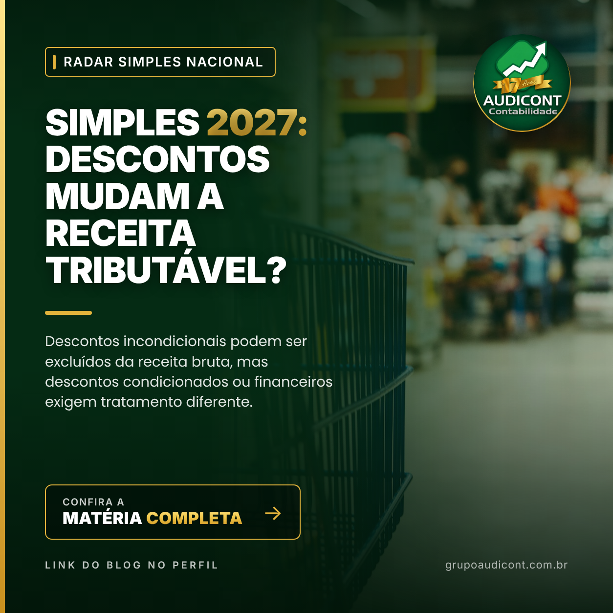 Simples 2027: descontos mudam a receita tributável?