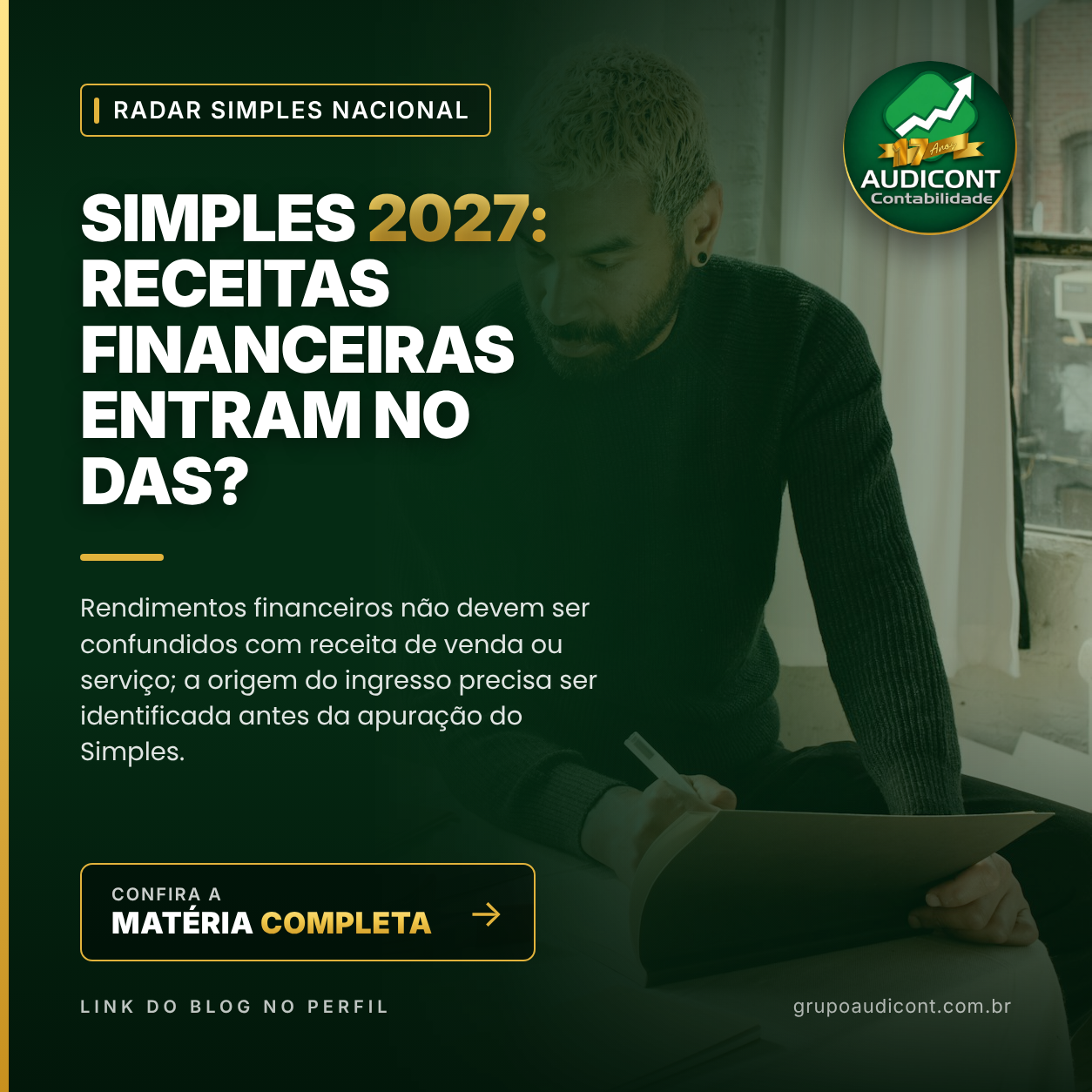 Simples 2027: receitas financeiras entram no DAS?