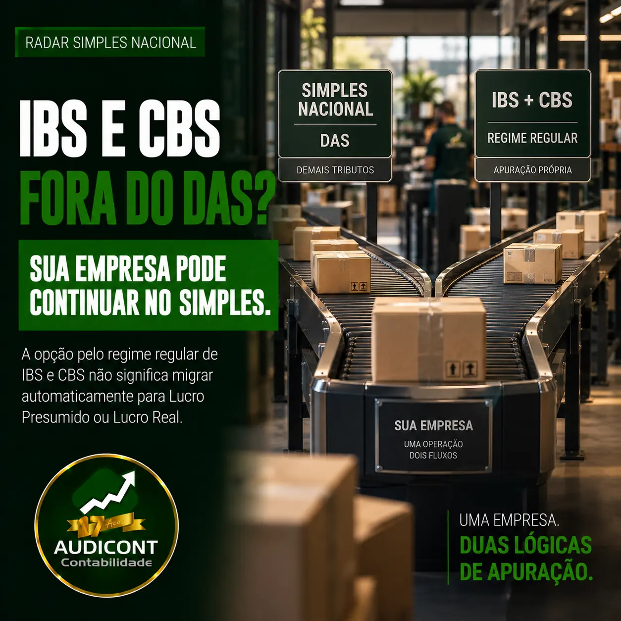 IBS e CBS fora do DAS: empresa continua no Simples