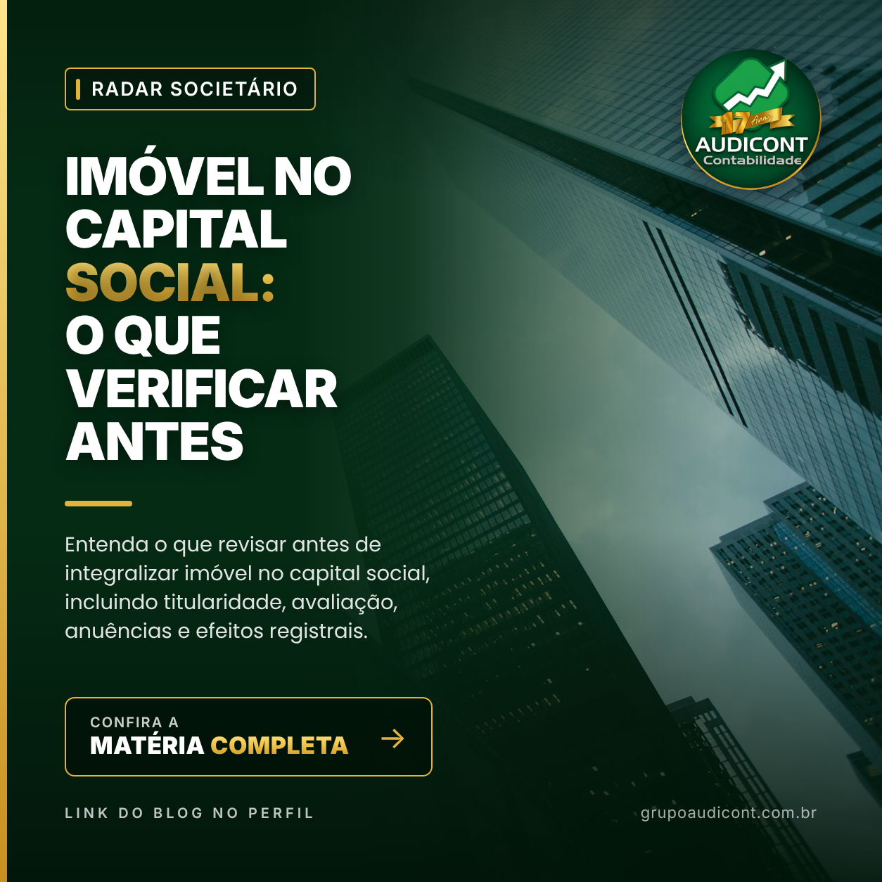 Imóvel no capital social: o que verificar antes