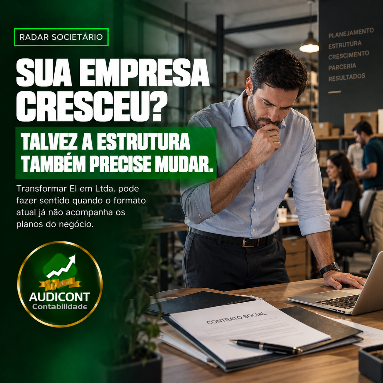Transformar EI em Ltda.: quando faz sentido?