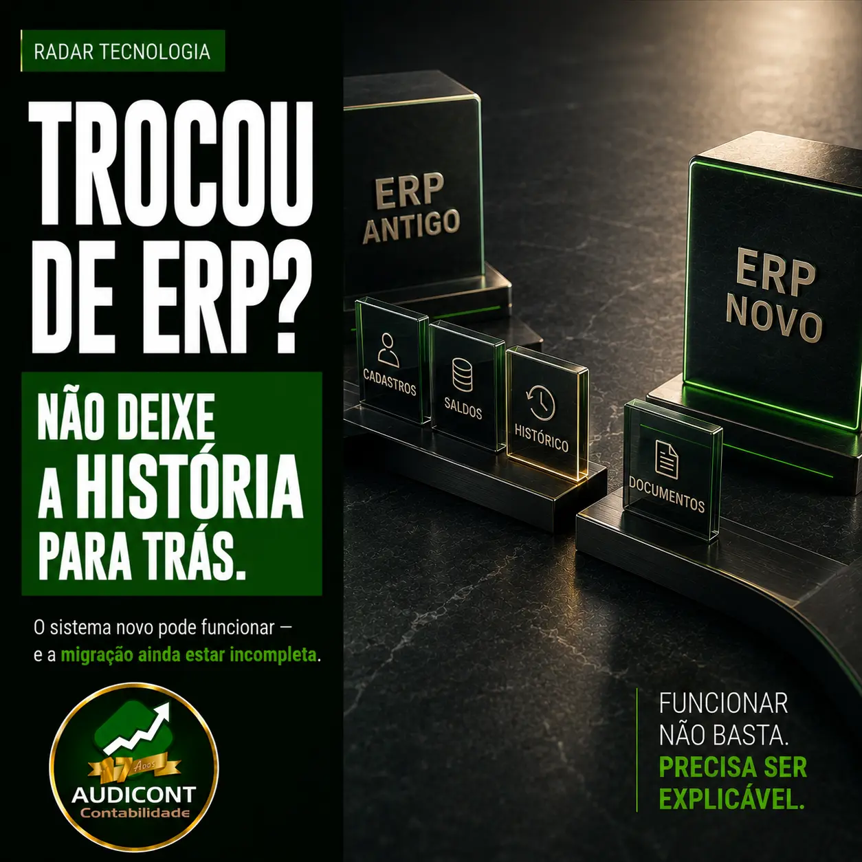 Troca de ERP: como migrar dados sem perder histórico e controles