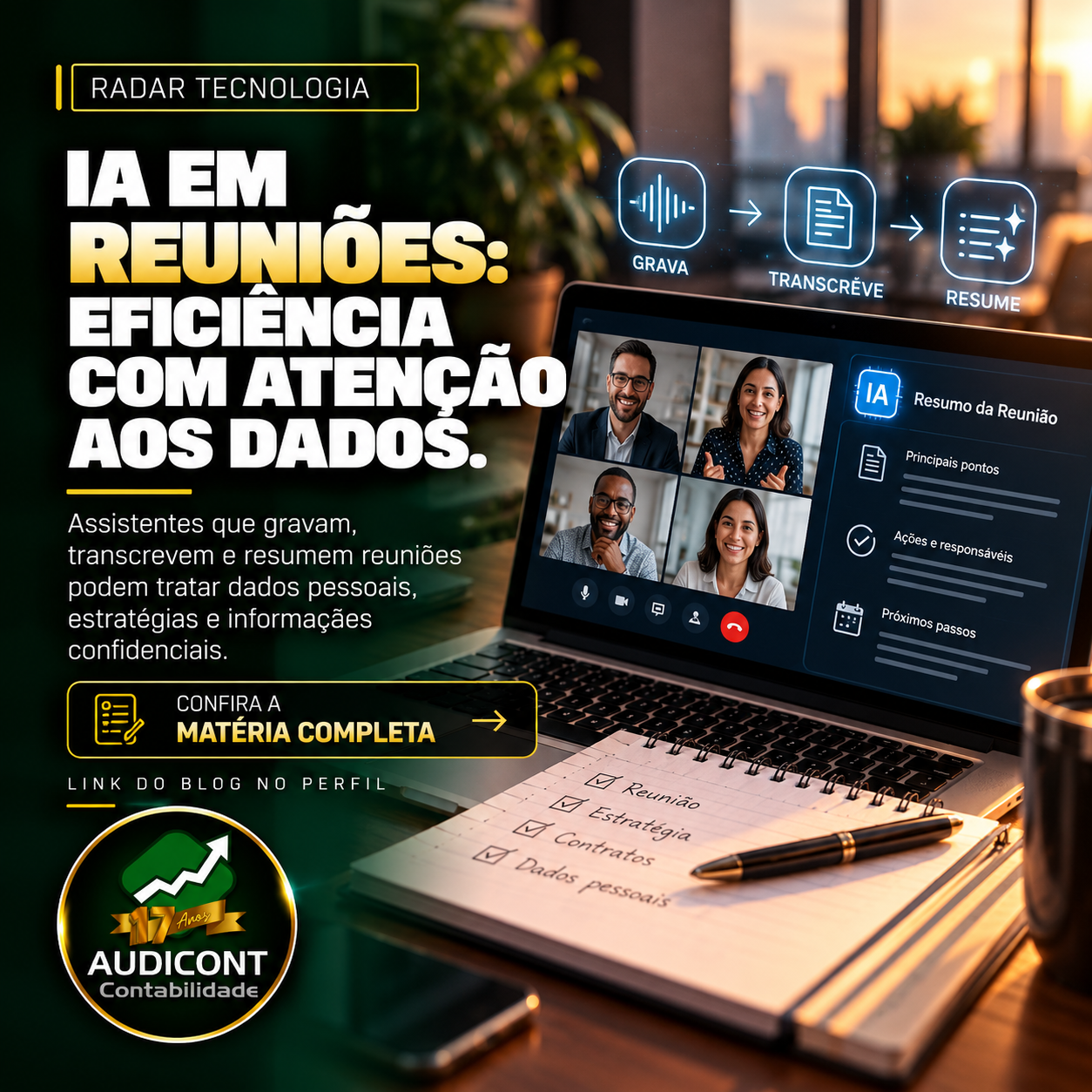 IA em reuniões: gravação e transcrição exigem regras?