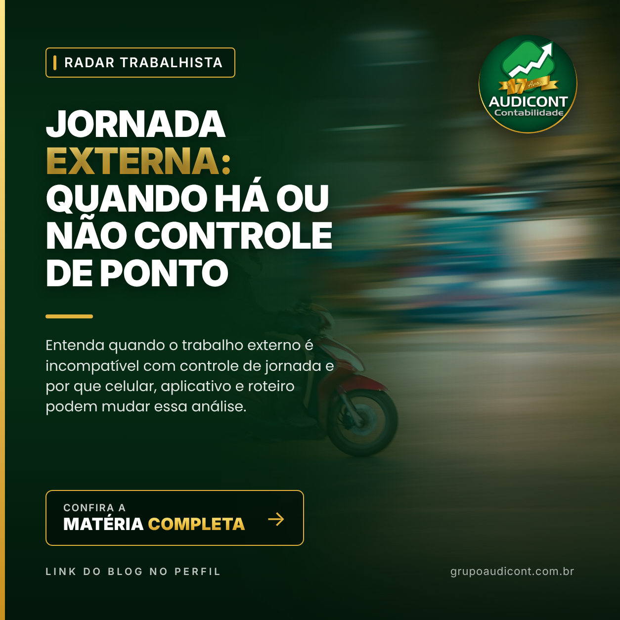 Jornada externa: quando há ou não controle de ponto